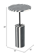 Stripes Marble Side Table | OROA Modern Regles | Oroatrade.com