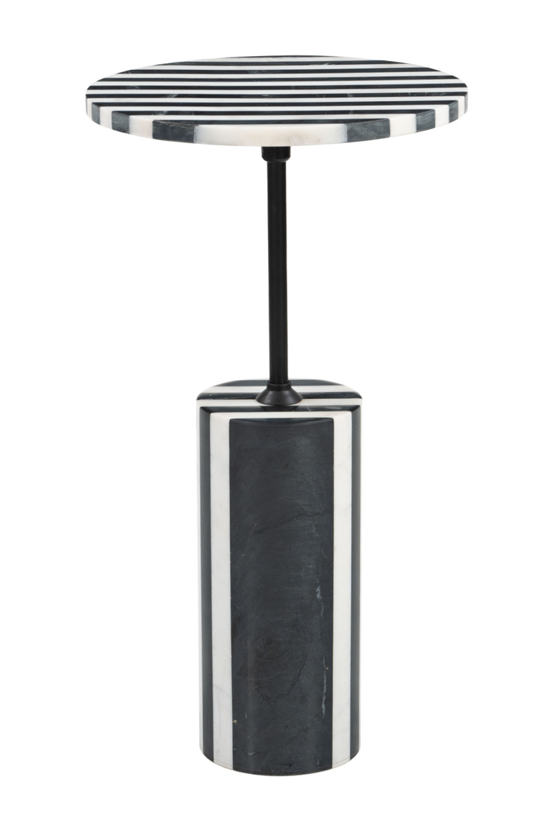 Stripes Marble Side Table | OROA Modern Regles | Oroatrade.com