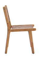 Brown Woven Leather Dining Chair | OROA Modern Feder | Oroatrade.com