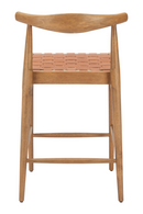 Tan Woven Leather Counter Stool | OROA Modern Bandani | Oroatrade.com