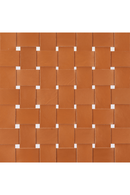 Tan Woven Leather Counter Stool | OROA Modern Bandani | Oroatrade.com