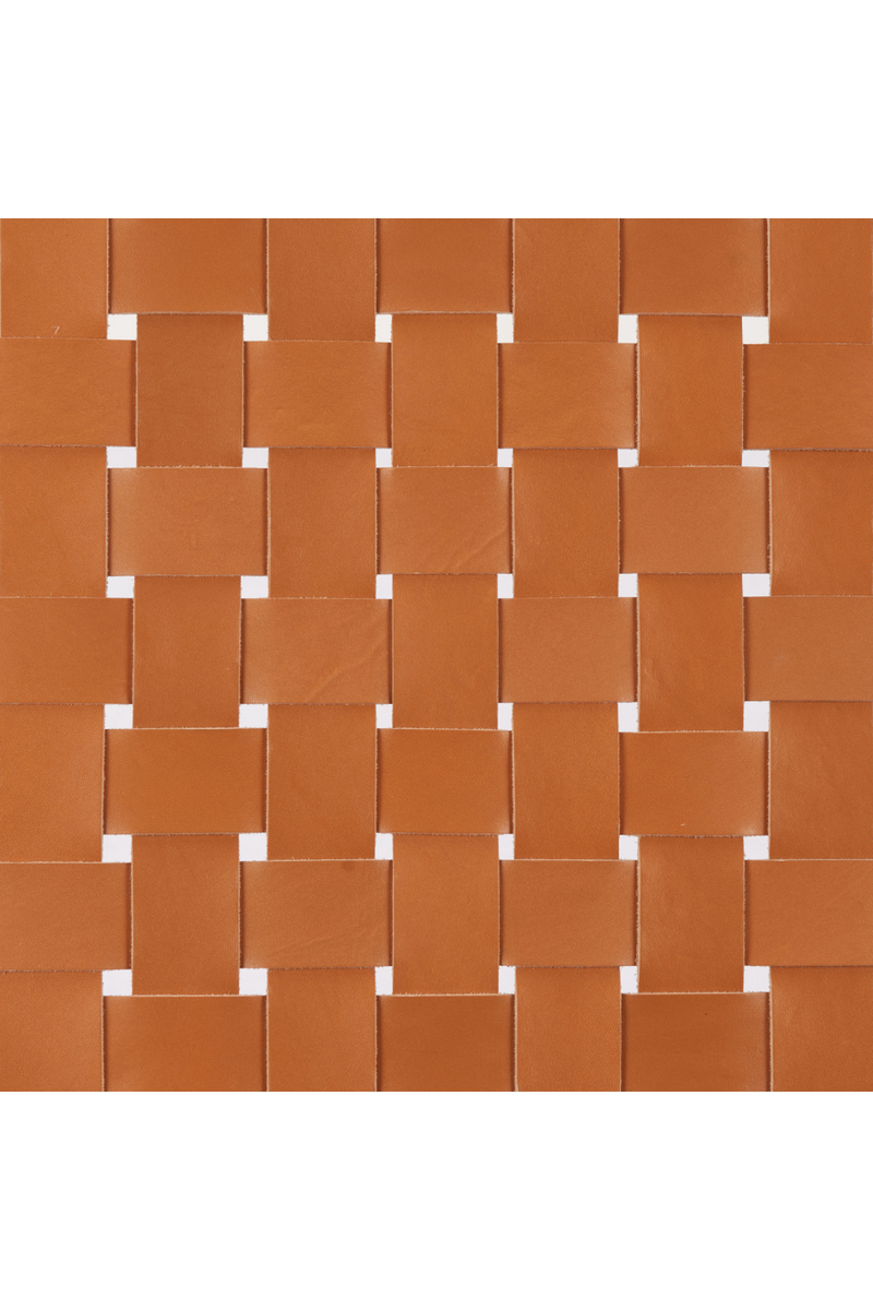 Tan Woven Leather Bar Stool | OROA Modern Bandani | Oroatrade.com