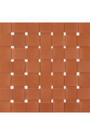 Tan Woven Leather Bench | OROA Modern Bandani | Oroatrade.com