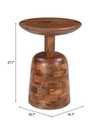 Mango Wood Modern Side Table | OROA Modern Kelk | Oroatrade.com