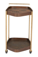 Walnut Veneer Bar Cart | OROA Modern Stela | Oroatrade.com