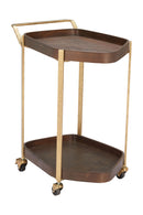 Walnut Veneer Bar Cart | OROA Modern Stela | Oroatrade.com