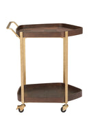 Walnut Veneer Bar Cart | OROA Modern Stela | Oroatrade.com