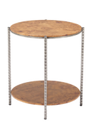 Burl Veneer 2-Layer Side Table | OROA Modern Adna | Oroatrade.com