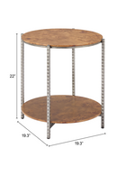 Burl Veneer 2-Layer Side Table | OROA Modern Adna | Oroatrade.com