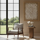 Burl Veneer Round Side Table | OROA Modern Afinato