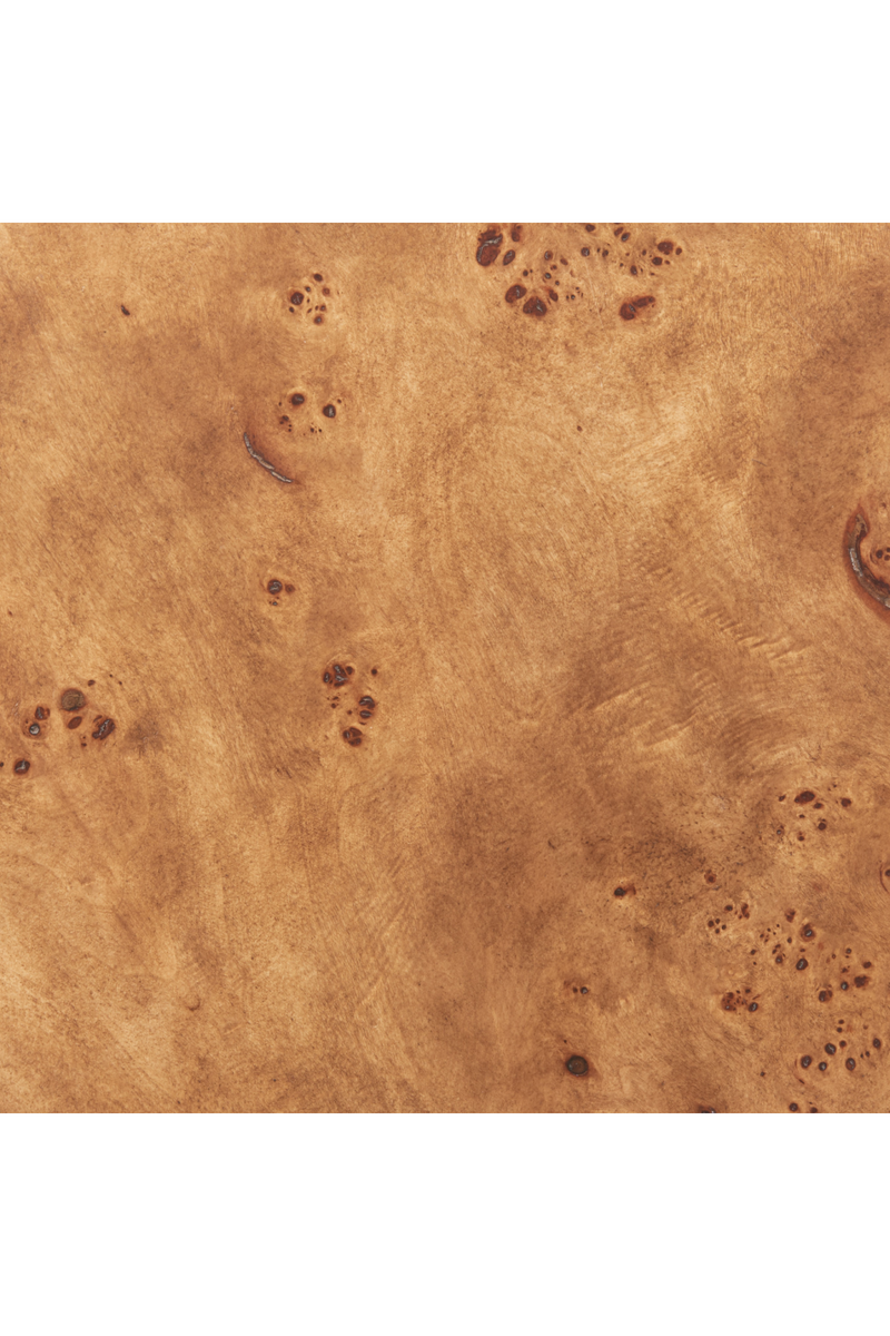 Burl Veneer Round Side Table | OROA Modern Afinato | Oroatrade.com
