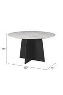 Round White Dining Table | OROA Modern Strela | Oroatrade.com