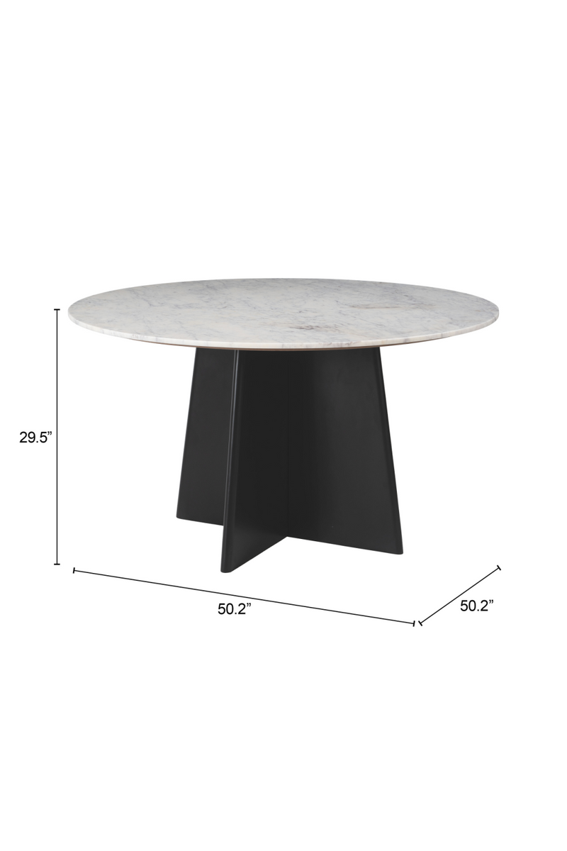 Round White Dining Table | OROA Modern Strela | Oroatrade.com