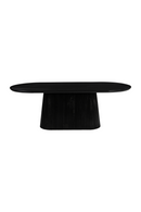 Black Mango Wood Dining Table | OROA Modern Sulco | Oroatrade.com