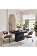 Black Mango Wood Dining Table | OROA Modern Sulco | Oroatrade.com