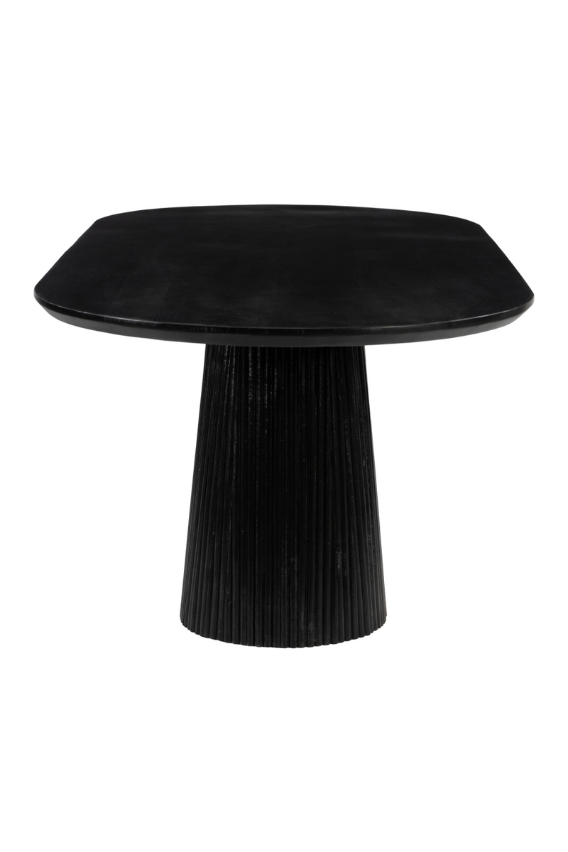 Black Mango Wood Dining Table | OROA Modern Sulco | Oroatrade.com