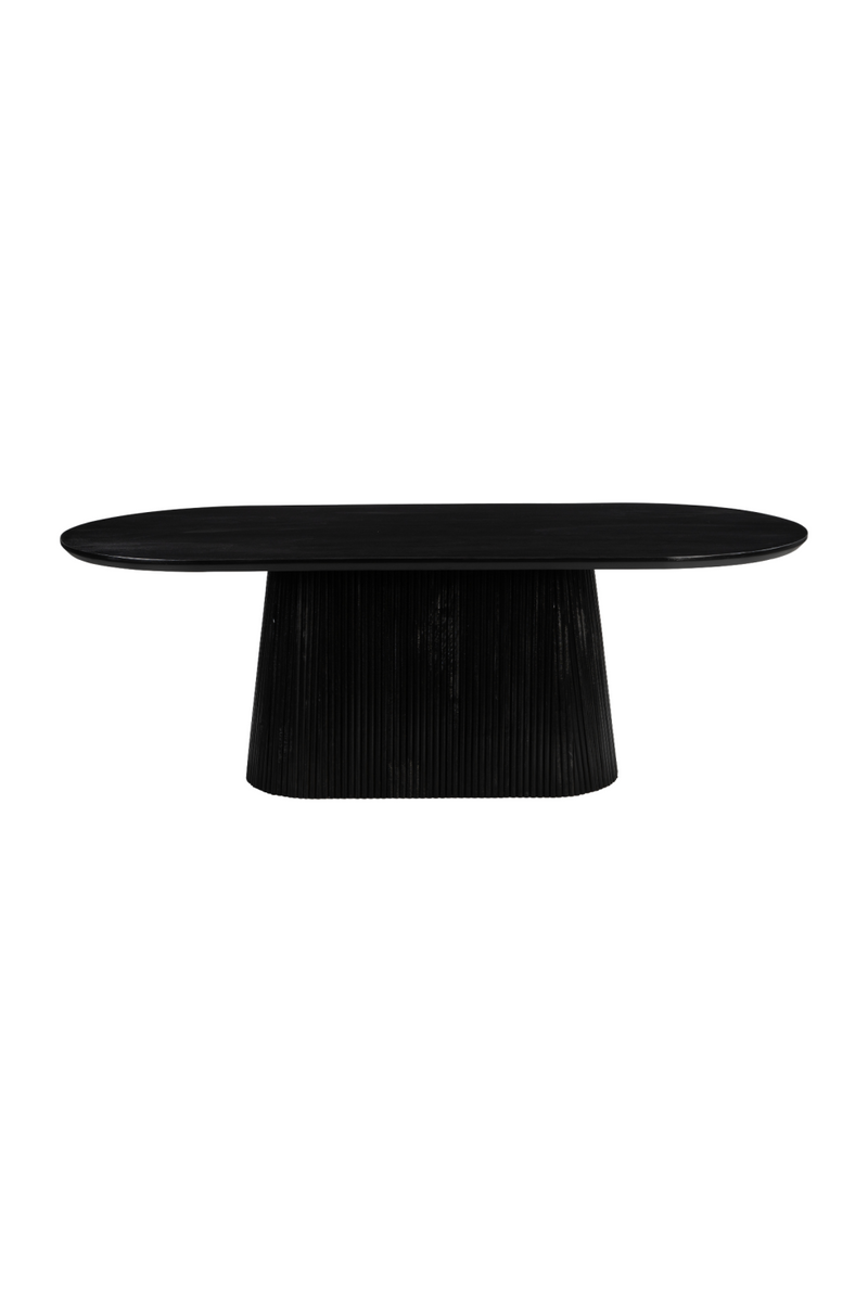 Black Mango Wood Dining Table | OROA Modern Sulco | Oroatrade.com