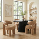 Black Mango Wood Dining Table | OROA Modern Sulco | Oroatrade.com