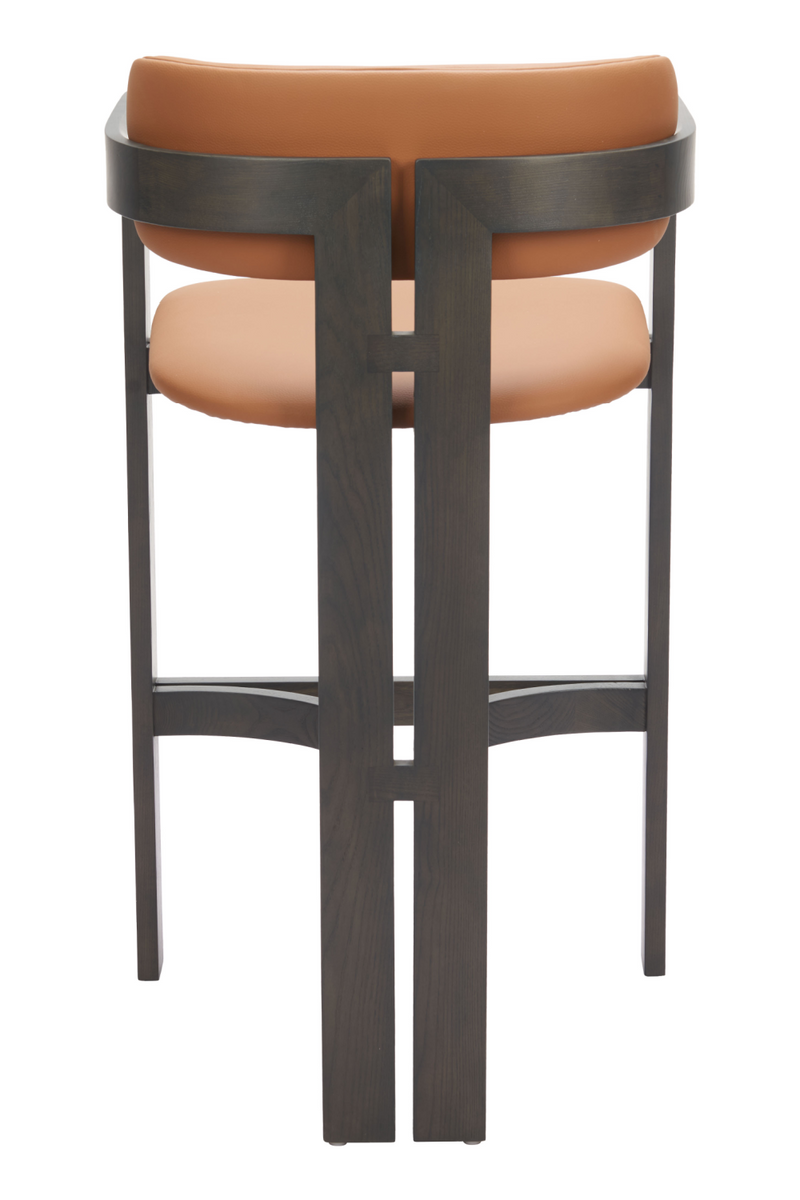 Wood Framed Brown Bar Stool | OROA Modern Shaili | Oroatrade.com