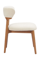 Wood Framed White Dining Chairs (2) | OROA Modern Cedar | Oroatrade.com