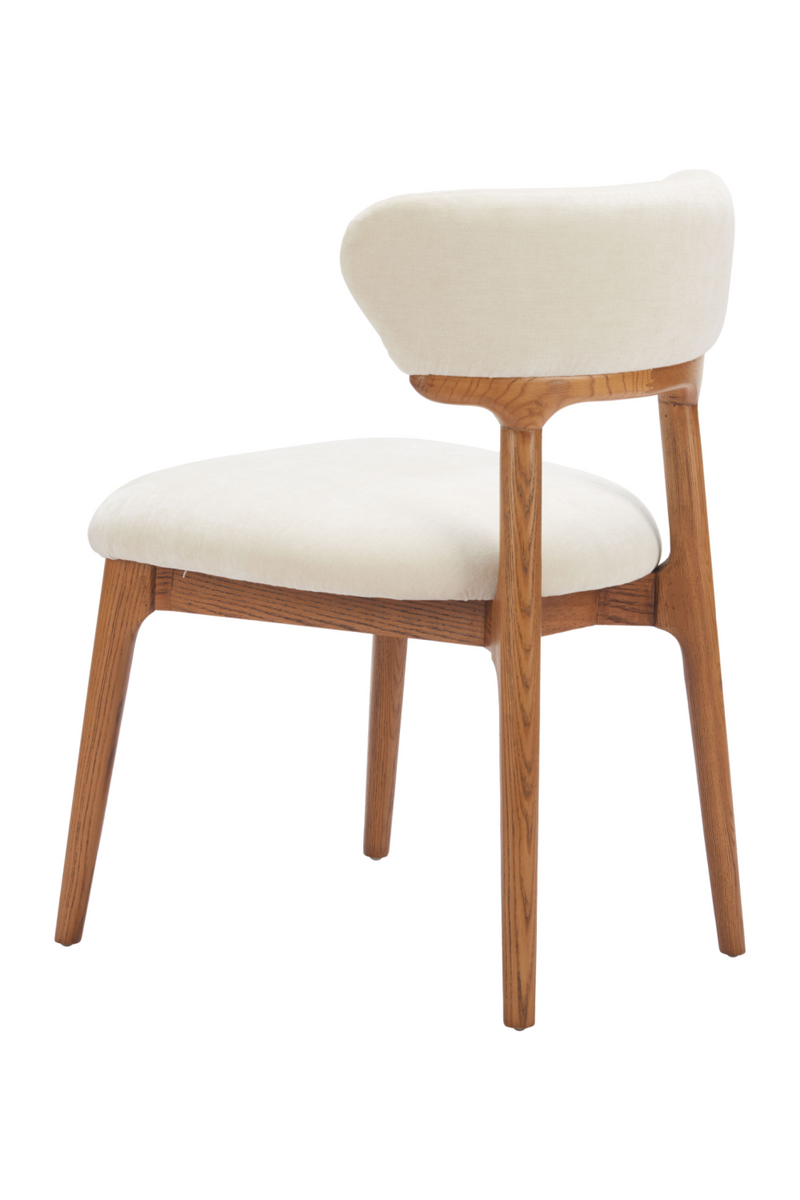 Wood Framed White Dining Chairs (2) | OROA Modern Cedar | Oroatrade.com