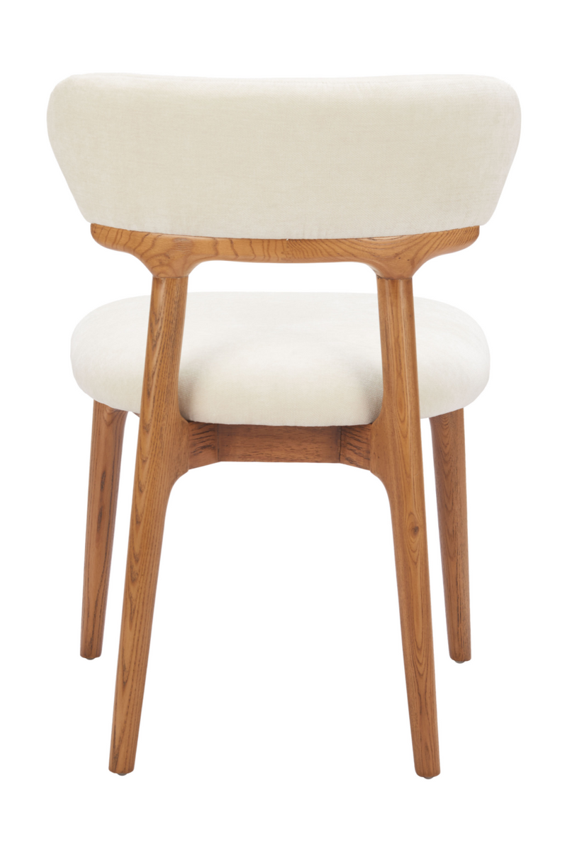 Wood Framed White Dining Chairs (2) | OROA Modern Cedar | Oroatrade.com