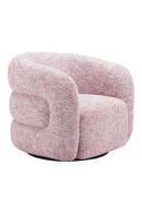 Pink Tweed Swivel Chair | OROA Modern Refine | Oroatrade.com