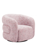 Pink Tweed Swivel Chair | OROA Modern Refine | Oroatrade.com