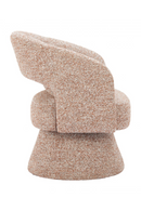 Speckled Brown Shearling Swivel Chair | OROA Modern Liva | Oroatrade.com