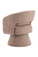 Speckled Brown Shearling Swivel Chair | OROA Modern Liva | Oroatrade.com