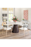 Gray Fabric Armless Dining Chairs (2) | OROA Modern Equinox | Oroatrade.com