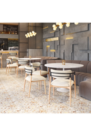 Gray Fabric Armless Dining Chairs (2) | OROA Modern Equinox | Oroatrade.com