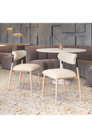 Gray Fabric Armless Dining Chairs (2) | OROA Modern Equinox | Oroatrade.com