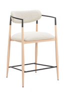 Gray Fabric Modern Counter Stool | OROA Modern Equinox | Oroatrade.com