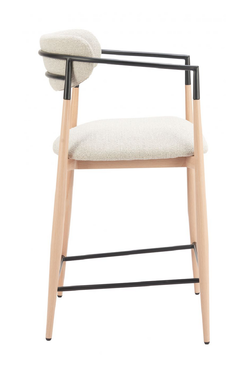 Gray Fabric Modern Counter Stool | OROA Modern Equinox | Oroatrade.com