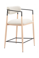 Gray Fabric Modern Counter Stool | OROA Modern Equinox | Oroatrade.com