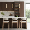 Gray Fabric Modern Bar Stool | OROA Modern Equinoxn | Oroatrade.com