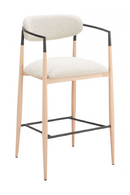 Gray Fabric Modern Bar Stool | OROA Modern Equinoxn | Oroatrade.com