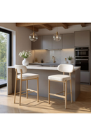 Gray Textured Weave Bar Stools (2) | OROA Modern Auream | Oroatrade.com