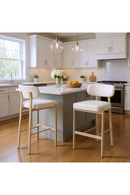 Gray Textured Weave Bar Stools (2) | OROA Modern Auream | Oroatrade.com