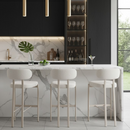 Gray Textured Weave Bar Stools (2) | OROA Modern Auream | Oroatrade.com