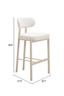 Gray Textured Weave Bar Stools (2) | OROA Modern Auream | Oroatrade.com
