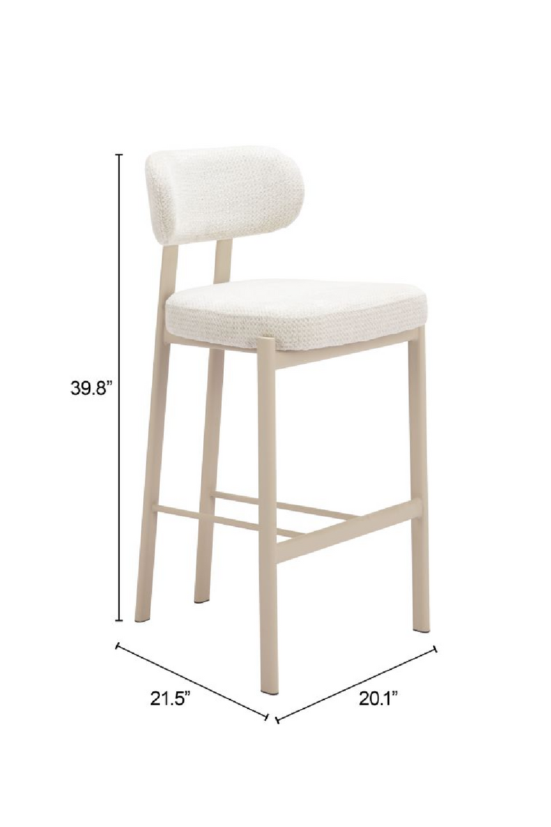 Gray Textured Weave Bar Stools (2) | OROA Modern Auream | Oroatrade.com