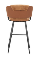 Brown Leather Bar Stools (2) | OROA Modern Juno | Oroatrade.com