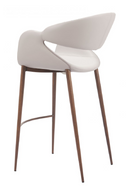 Beige Cut-Out Back Bar Stool | OROA Modern Limay | Oroatrade.com
