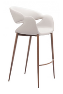 Beige Cut-Out Back Bar Stool | OROA Modern Limay | Oroatrade.com