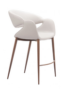 Beige Cut-Out Back Counter Stool | OROA Modern Limay | Oroatrade.com