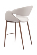 Beige Cut-Out Back Counter Stool | OROA Modern Limay | Oroatrade.com