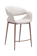 Beige Cut-Out Back Counter Stool | OROA Modern Limay | Oroatrade.com
