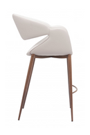 Beige Cut-Out Back Counter Stool | OROA Modern Limay | Oroatrade.com